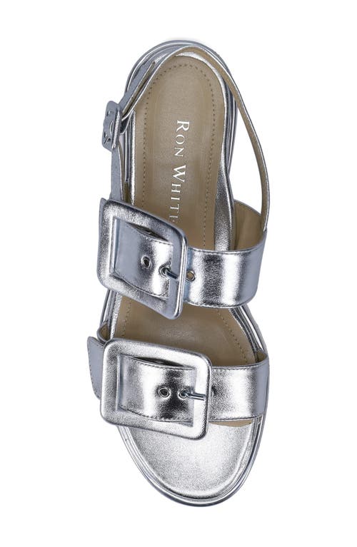 Ron White Callie Slingback Sandal In Silver