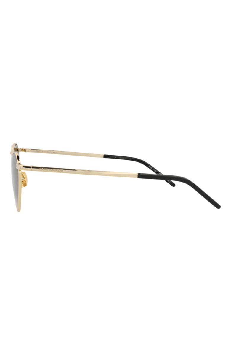 Saint Laurent 52mm Heart Sunglasses, Alternate, color, Gold Gold Brown