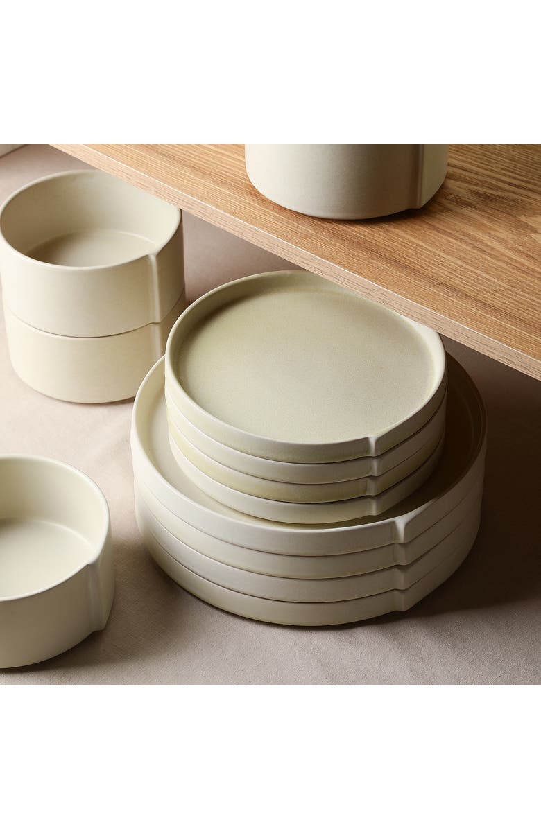 Stone Lain Bao Stoneware 24-Piece Dinnerware Set, Alternate, color, Beige