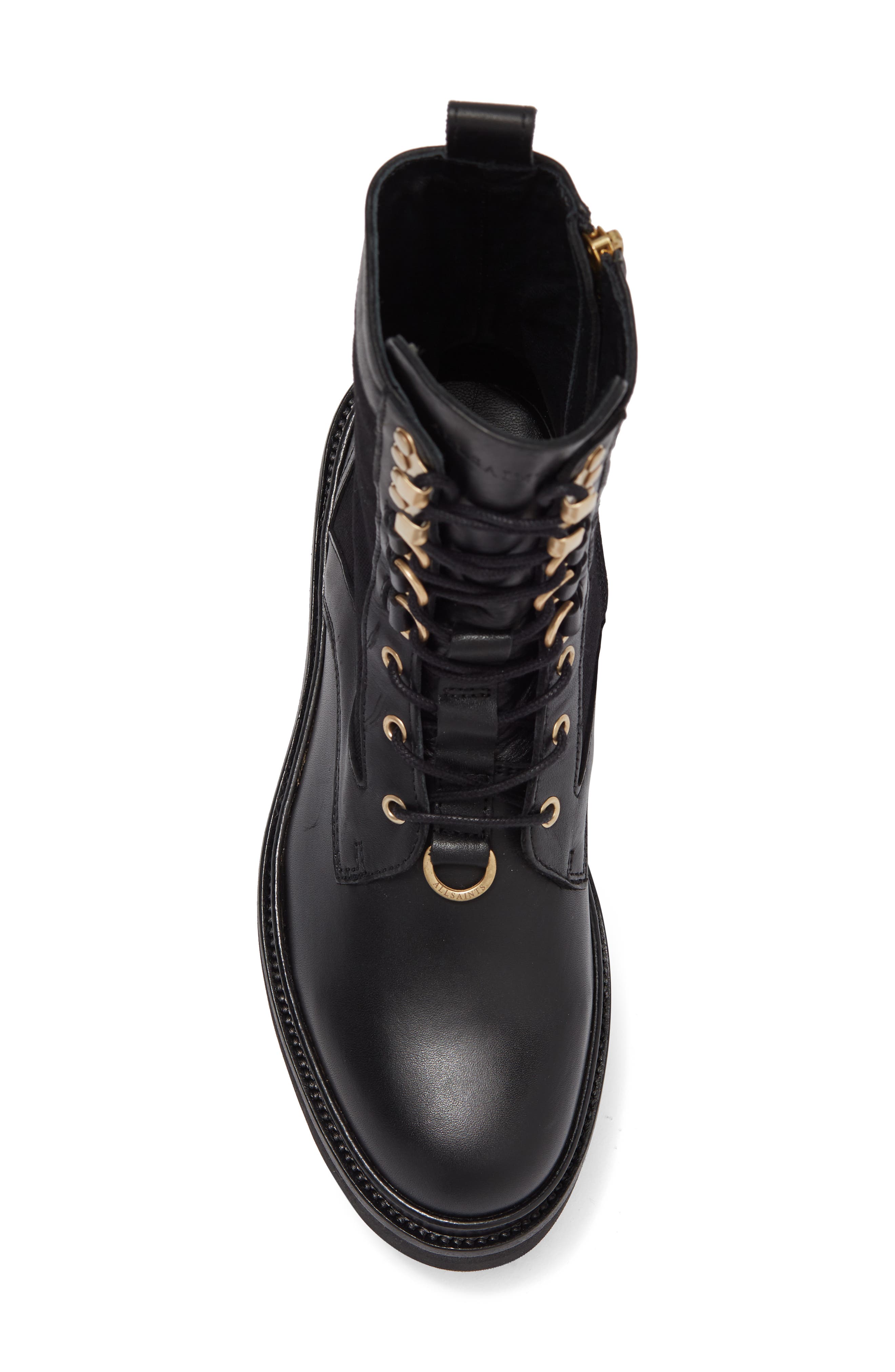 AllSaints Beth Combat Boot, Alternate, color, 