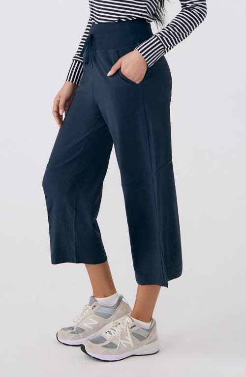 Lole Momentum Crop Drawstring Pants In Blue