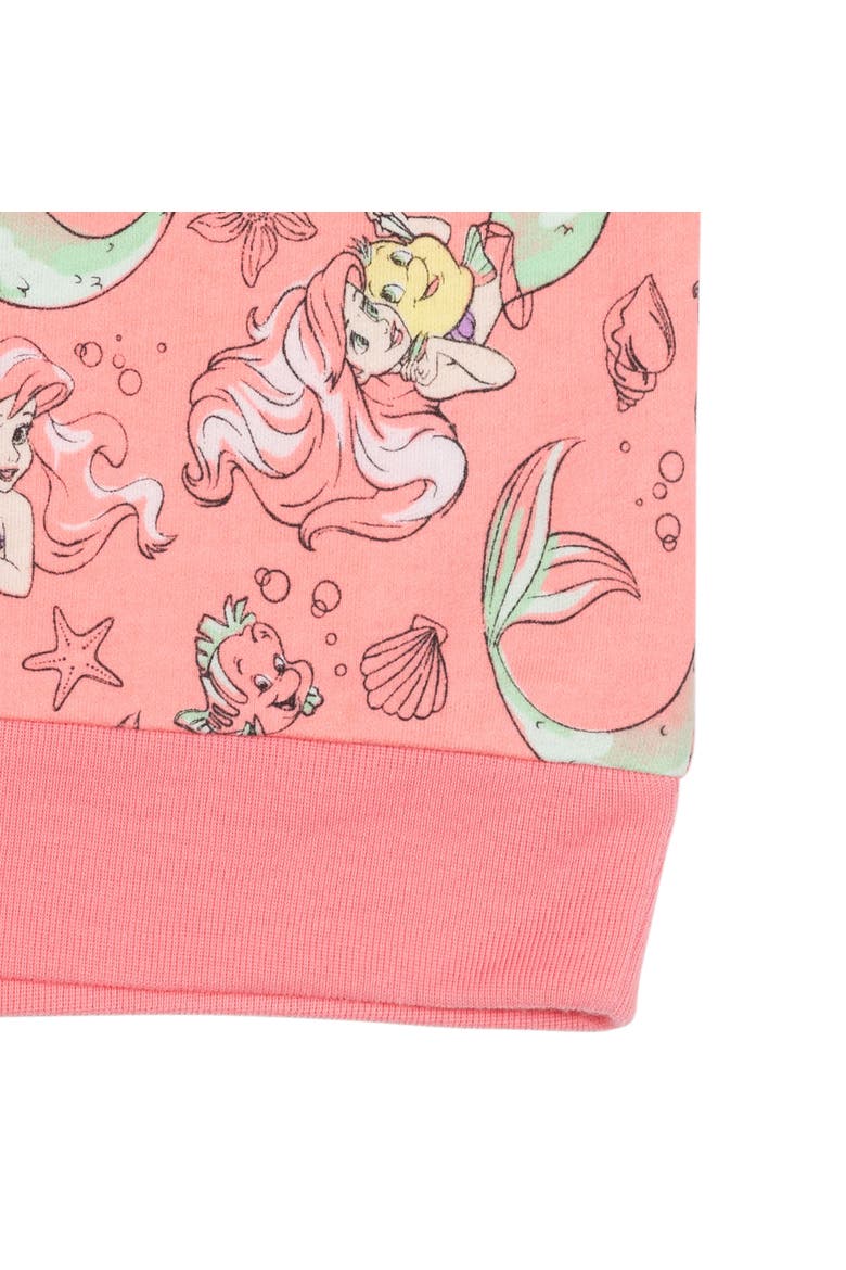 The Little Mermaid Pullover Sweatshirt, Alternate, color, Pink Ariel Flounder