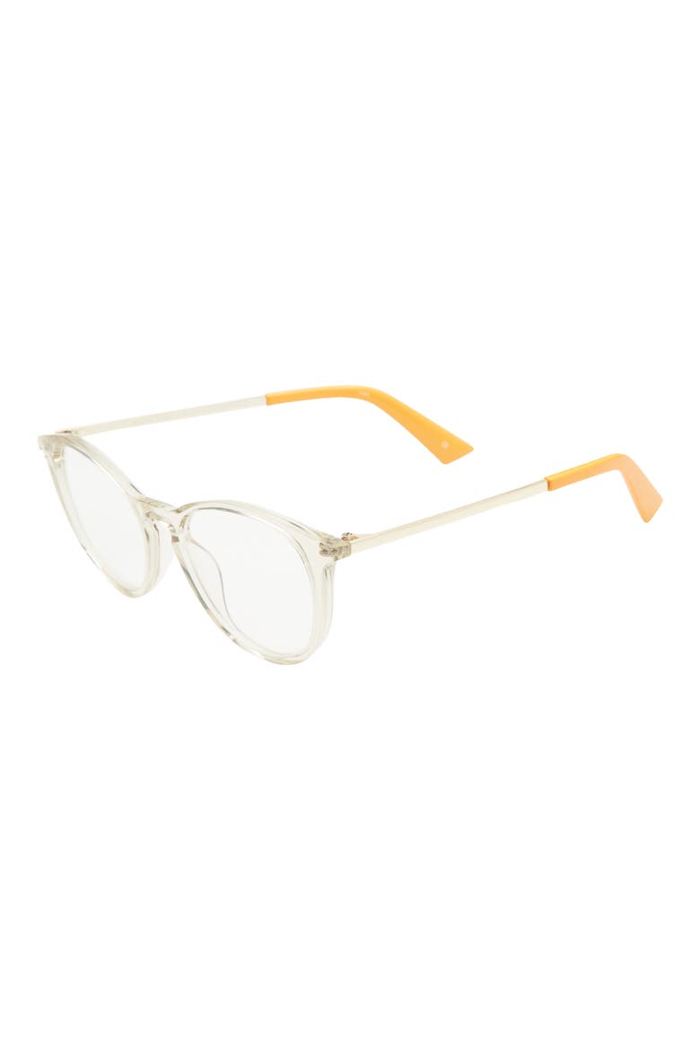 49mm Small Blue Light Blocking Reading Glasses, Alternate, color, GREY HI-VIS/ CLEAR