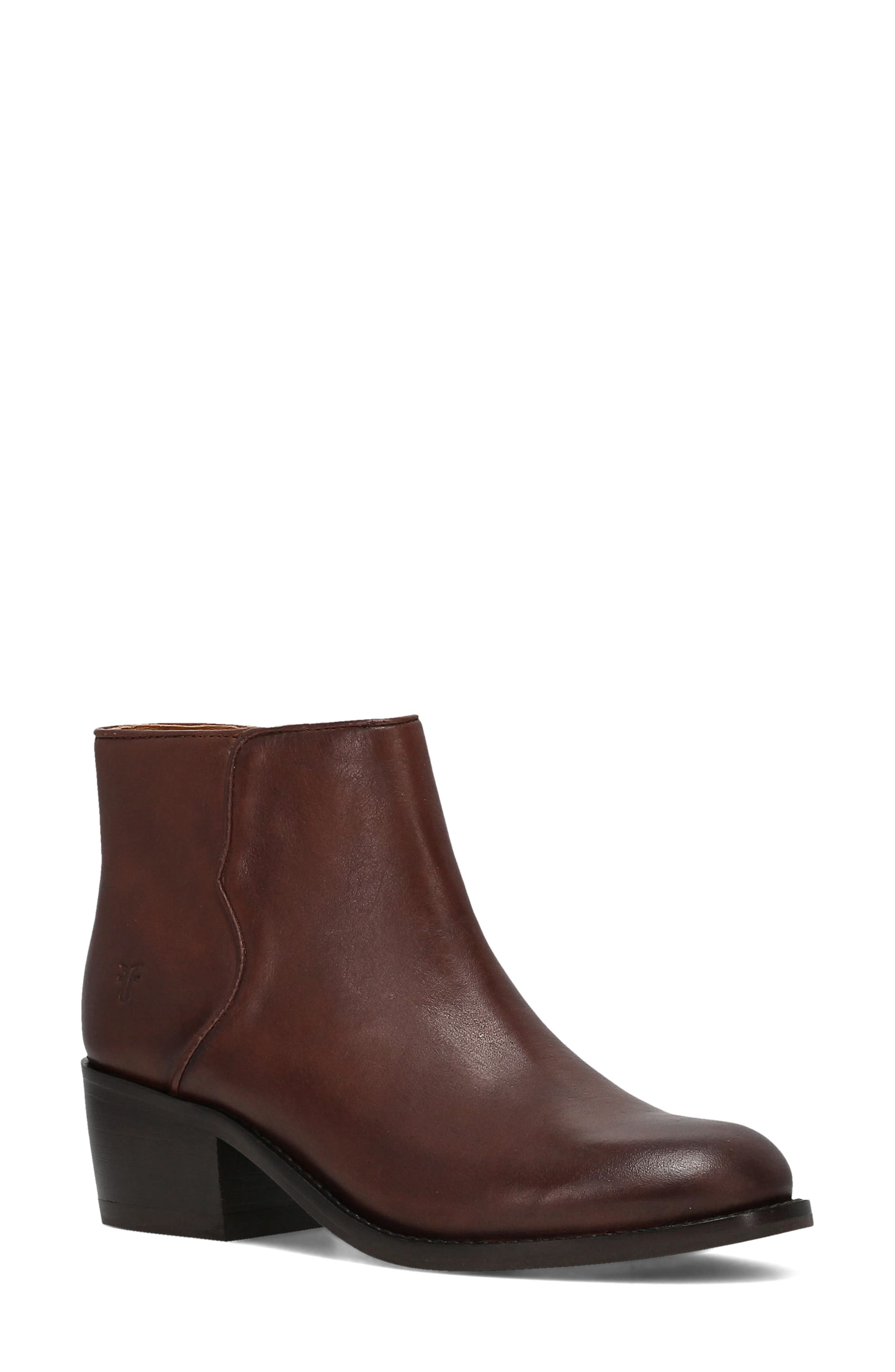 Frye Carson 2 Piping Bootie, Main, color, Saddle