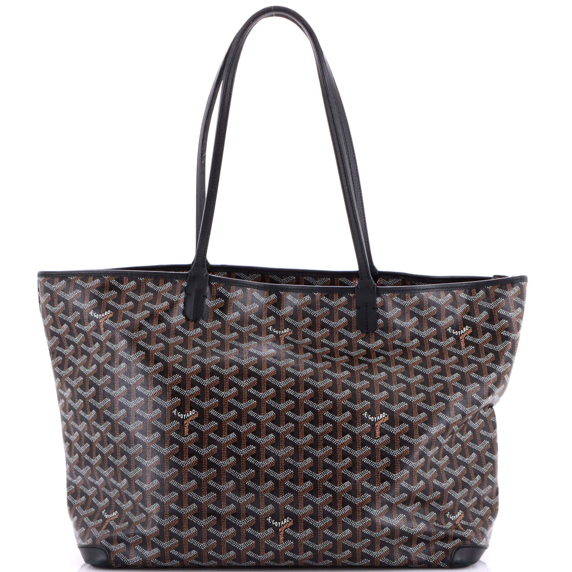 Pre-Owned Goyard Artois Tote Coated Canvas MM, Main, color, Gray
