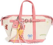 Madden Girl Mini Embroidered Canvas Tote