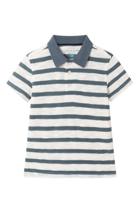 Kids' Stripe Textured Polo (Toddler & Little Kid)