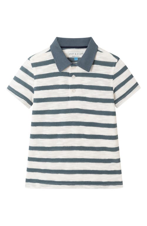 Andy & Evan Kids' Stripe Textured Polo