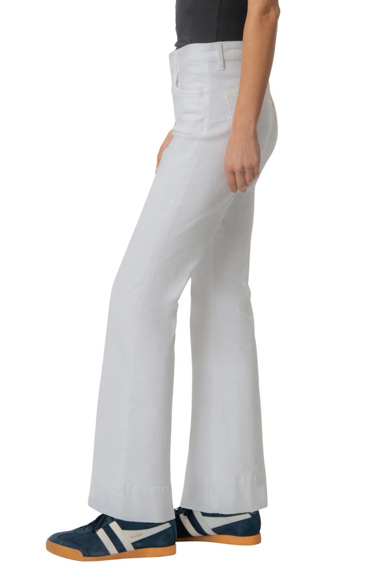 KUT from the Kloth Stella Fab Ab High Waist Flare Jeans, Alternate, color, Optic White