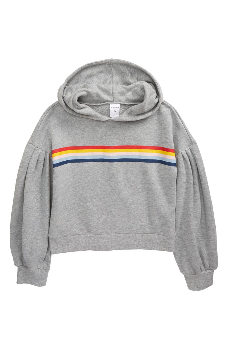 Nordstrom Kids' Balloon Sleeve Hoodie, Main, color, 