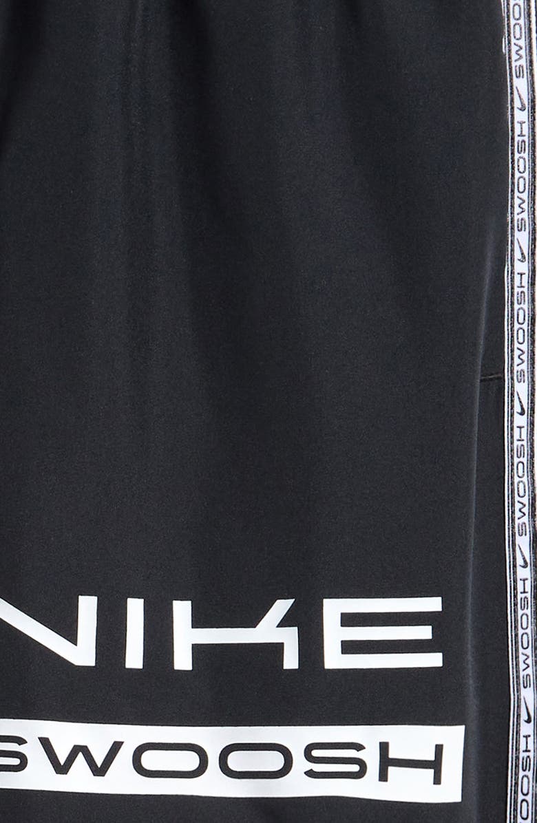 Nike Kids' Multi Dri-FIT Woven Drawstring Shorts, Alternate, color, Black/ White