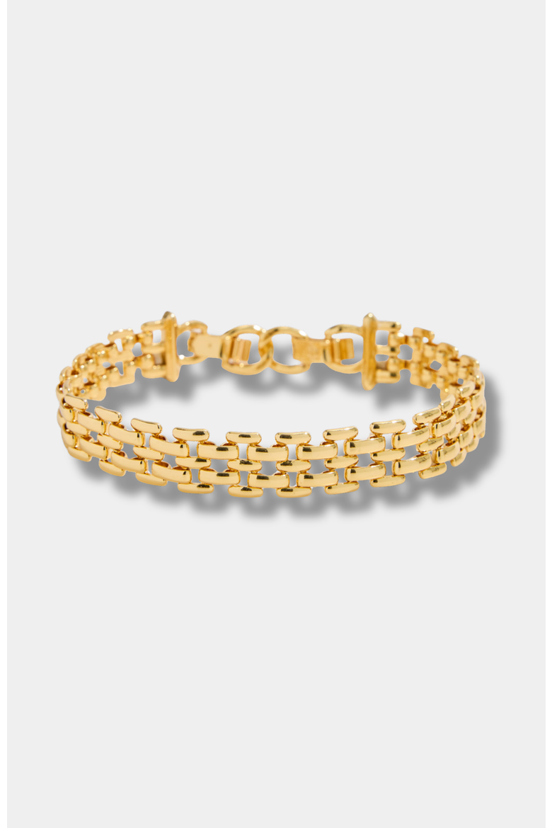 Watch Link Bracelet, Main, color, Gold