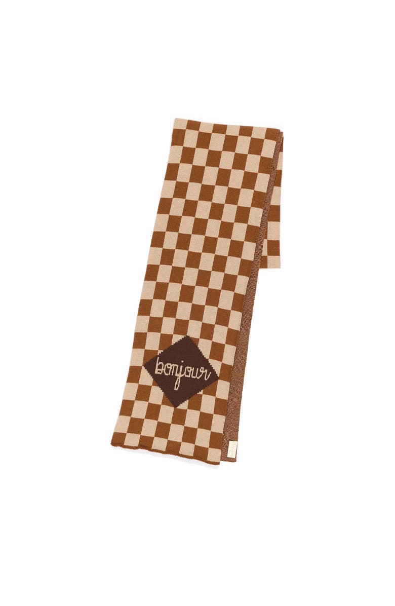 Biquette Bonjour Egyptian Cotton Knit Scarf, Main, color, Jules Et Jim