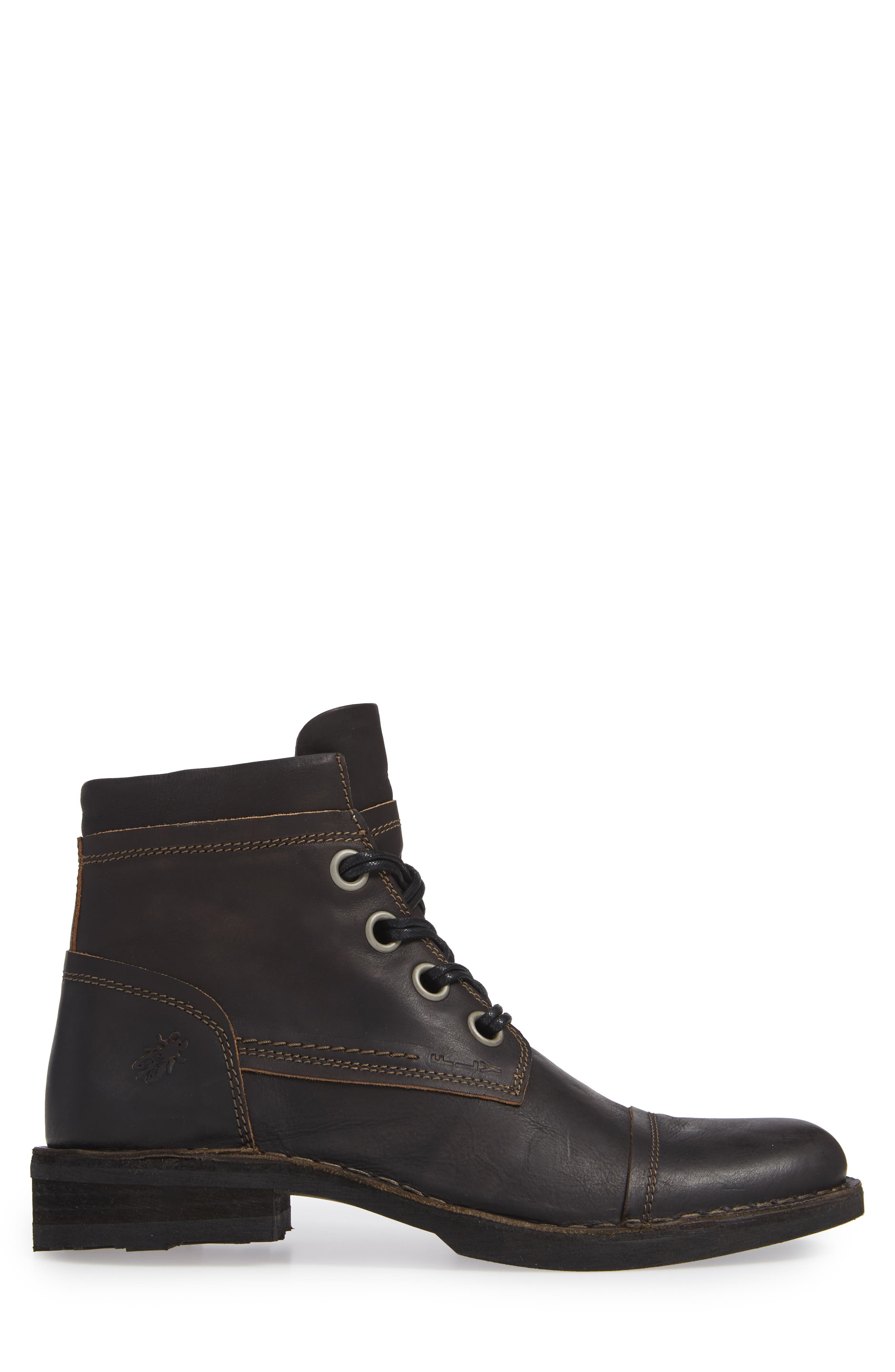 Fly London Rize Cap Toe Boot, Alternate, color, 