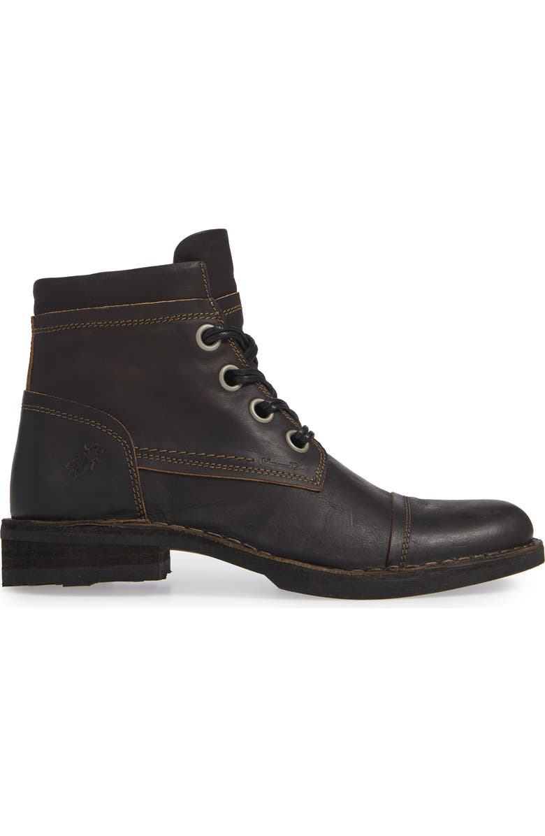Fly London Rize Cap Toe Boot, Alternate, color,
