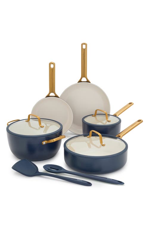 Greenpan Reserve Pro 10-piece Ceramic Nonstick Cookware Set In Blue