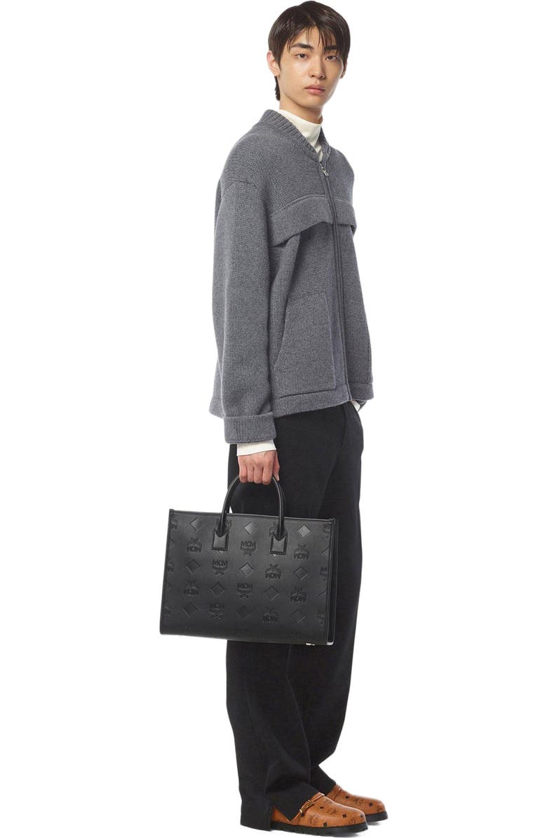 MCM München Tote in Maxi Monogram Leather, Alternate, color,