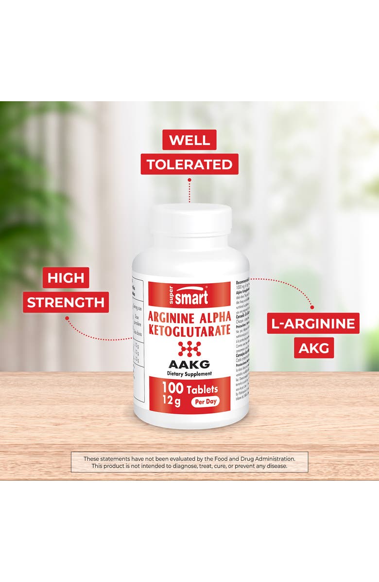 SuperSmart Arginine Alpha Ketoglutarate, Alternate, color,