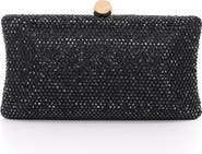 Jewel Badgley Mischka Nia Fully Crystal Beveled Minaudiere