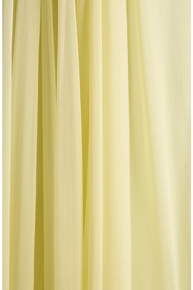 Draped Strapless Silk Chiffon Gown, Alternate, color, SHERBET