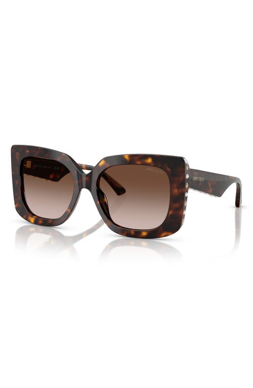 Jimmy Choo 54mm Gradient Butterfly Sunglasses In Brown