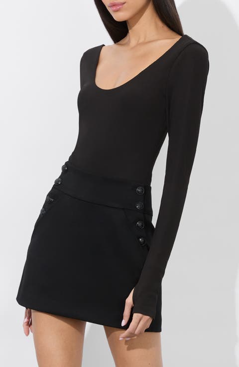 Rhys Ballet Long Sleeve Rib Bodysuit