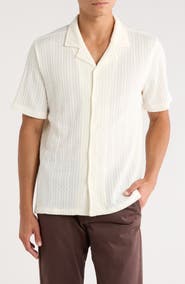 INDUSTRY REPUBLIC CLOTHING Textured Camp Shirt