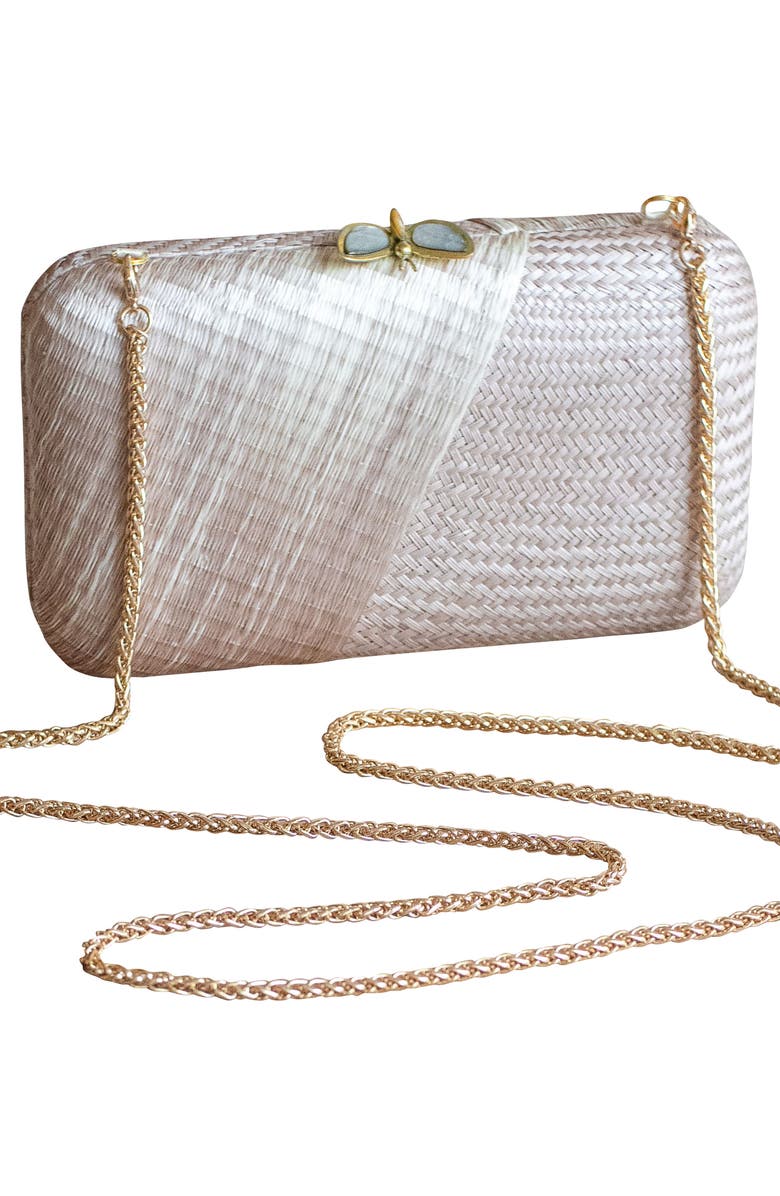 LIKHA Two-Weave Clutch, Alternate, color, Dusty Rose