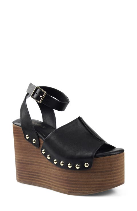 Jackson Ankle Strap Platform Wedge Sandal