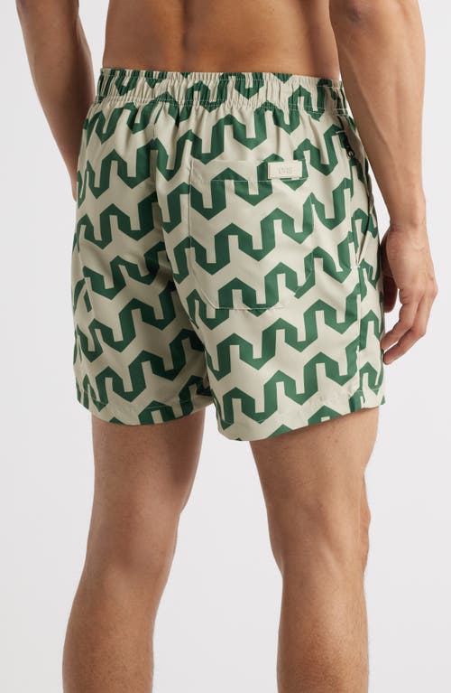 Oas Atlas Swim Trunks In Green