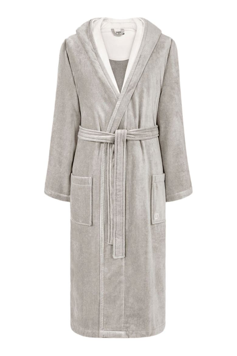 Art Line Men's Bathrobe, Alternate, color, Grey