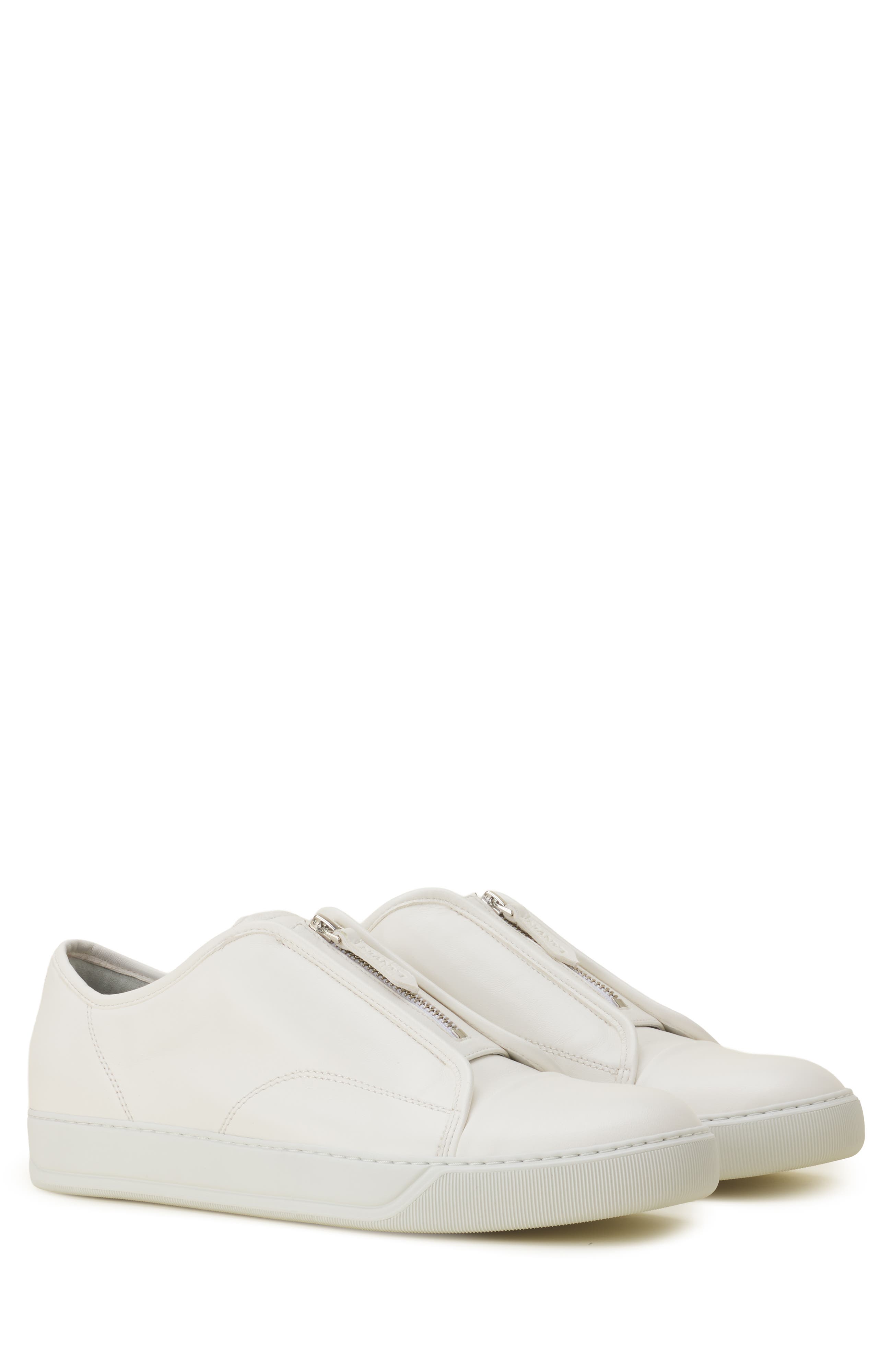Dbb1 Zip Sneakers In Leather, Alternate, color, White