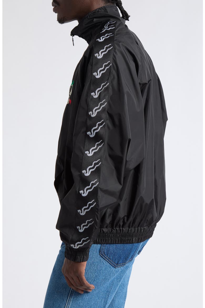 Blacklisted Side Tape Windbreaker, Alternate, color, BLACK