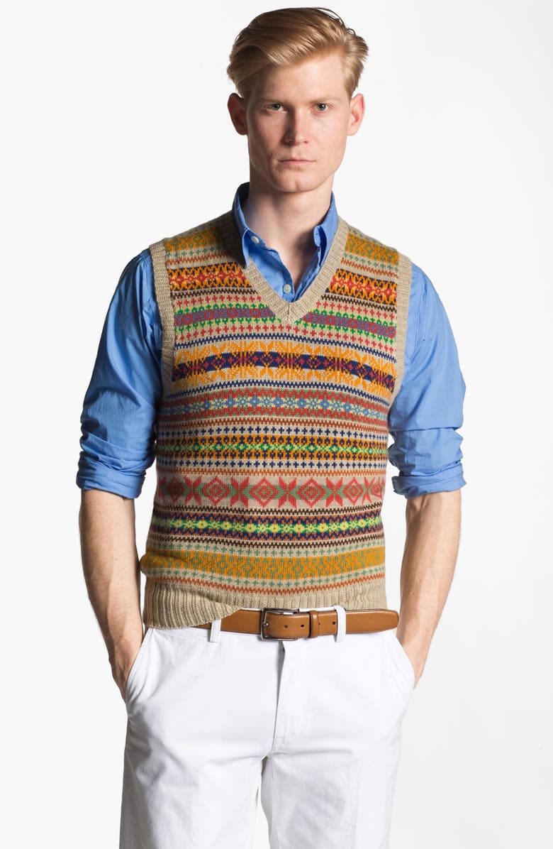 Polo Ralph Lauren Fair Isle Sweater Vest, Main, color, 