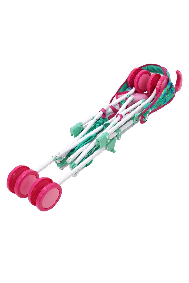 Doll Stroller Green, Alternate, color, Multicolored
