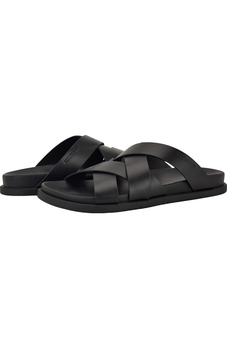 Tommy Hilfiger Bivin Crossover Slide Sandal, Alternate, color, Black
