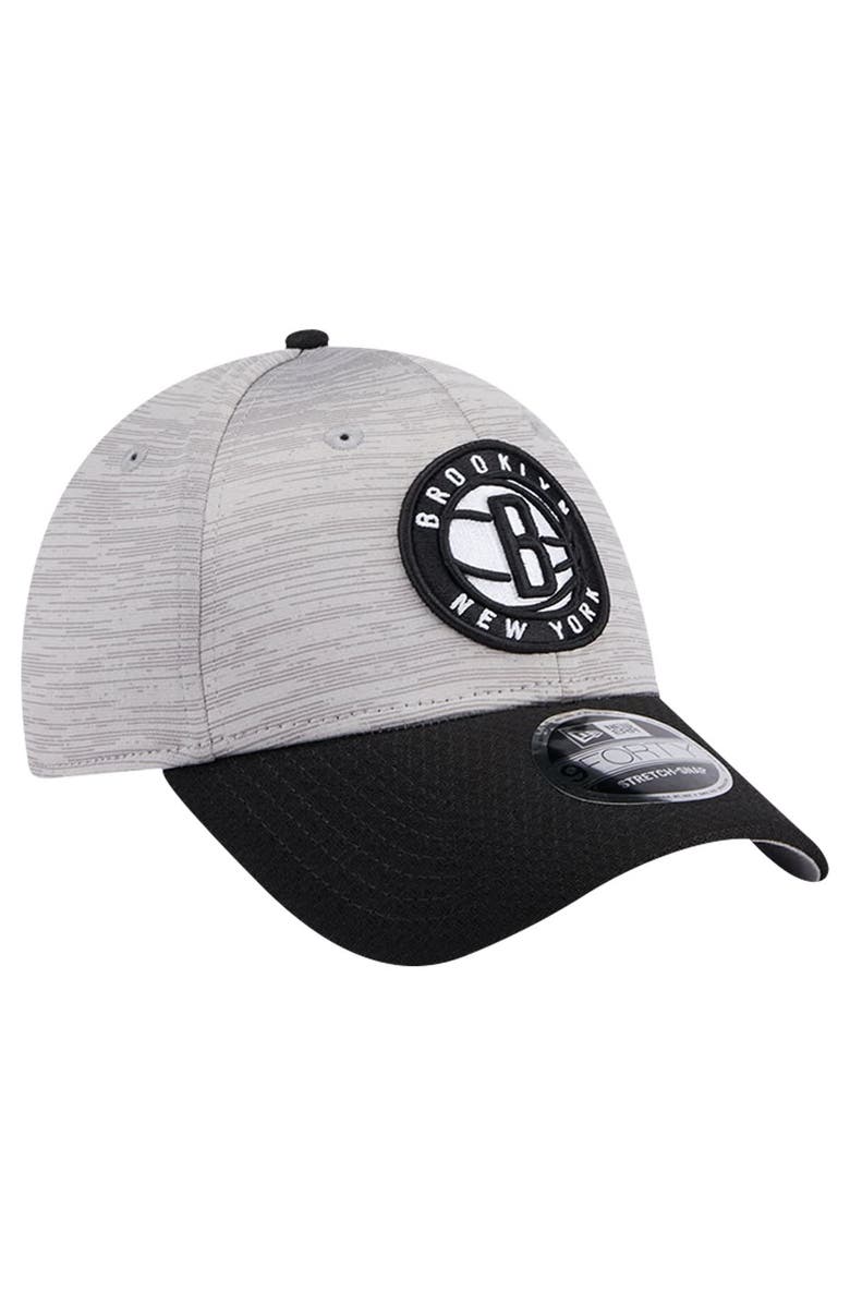 New Era Men's New Era Heather Gray/Black Brooklyn Nets Active Digi-Tech Two-Tone 9FORTY Adjustable Hat, Alternate, color, Heather Gray