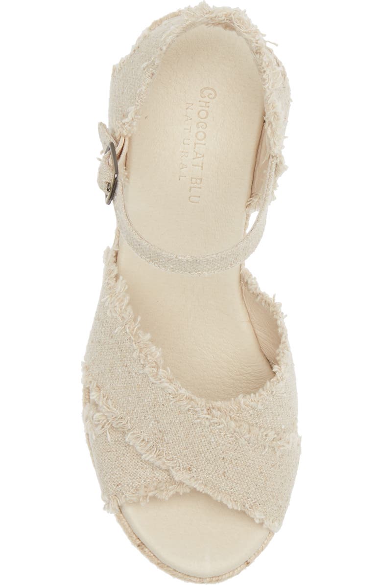 Chocolat Blu Wedge Espadrille Sandal, Alternate, color,