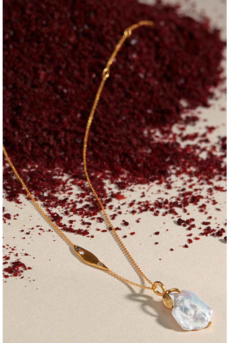 Keshi Pearl Necklace Enhancer, Alternate, color, GP