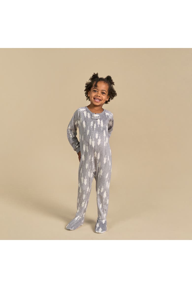 Blanket Sleeper, Alternate, color, Grey Heather Trees