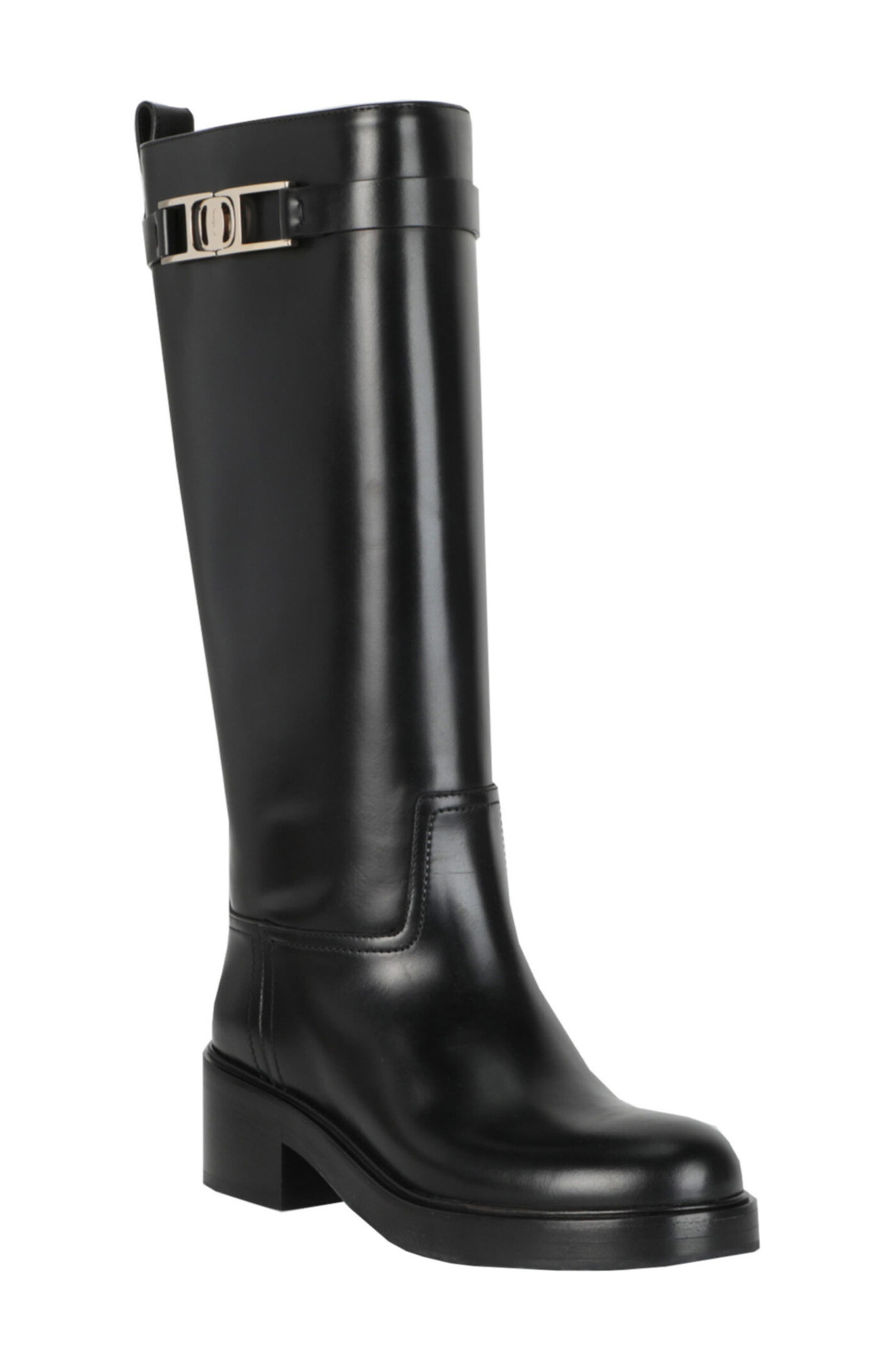 FERRAGAMO Rosalie Tall Leather Boot