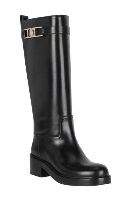 FERRAGAMO Rosalie Tall Leather Boot