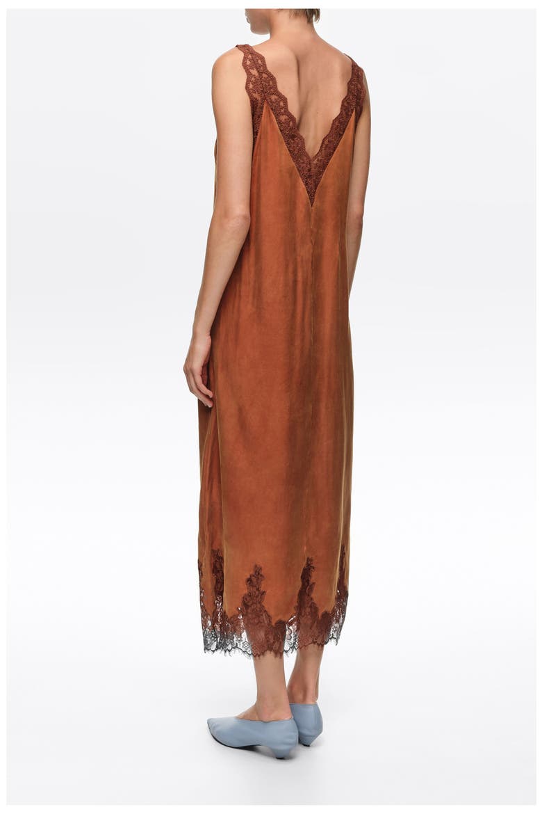 Knot Detail Camisole Dress, Alternate, color, TOFFEE