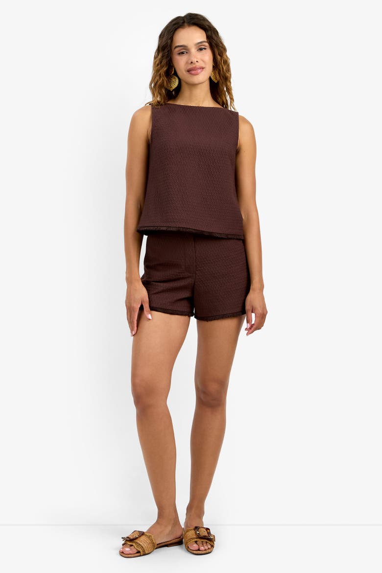 Valera Fringe Short, Main, color, Carob