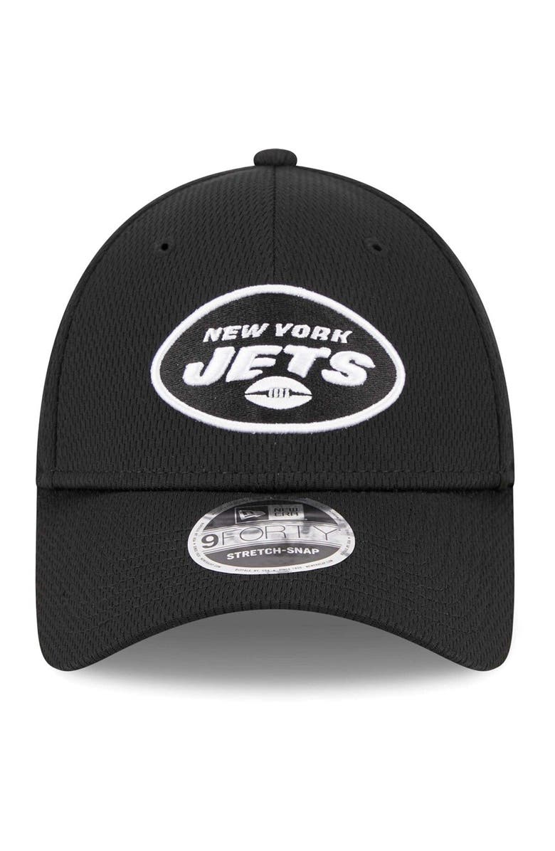 New Era Men's New Era Black New York Jets Main B-Dub 9FORTY Adjustable Hat, Alternate, color, Black