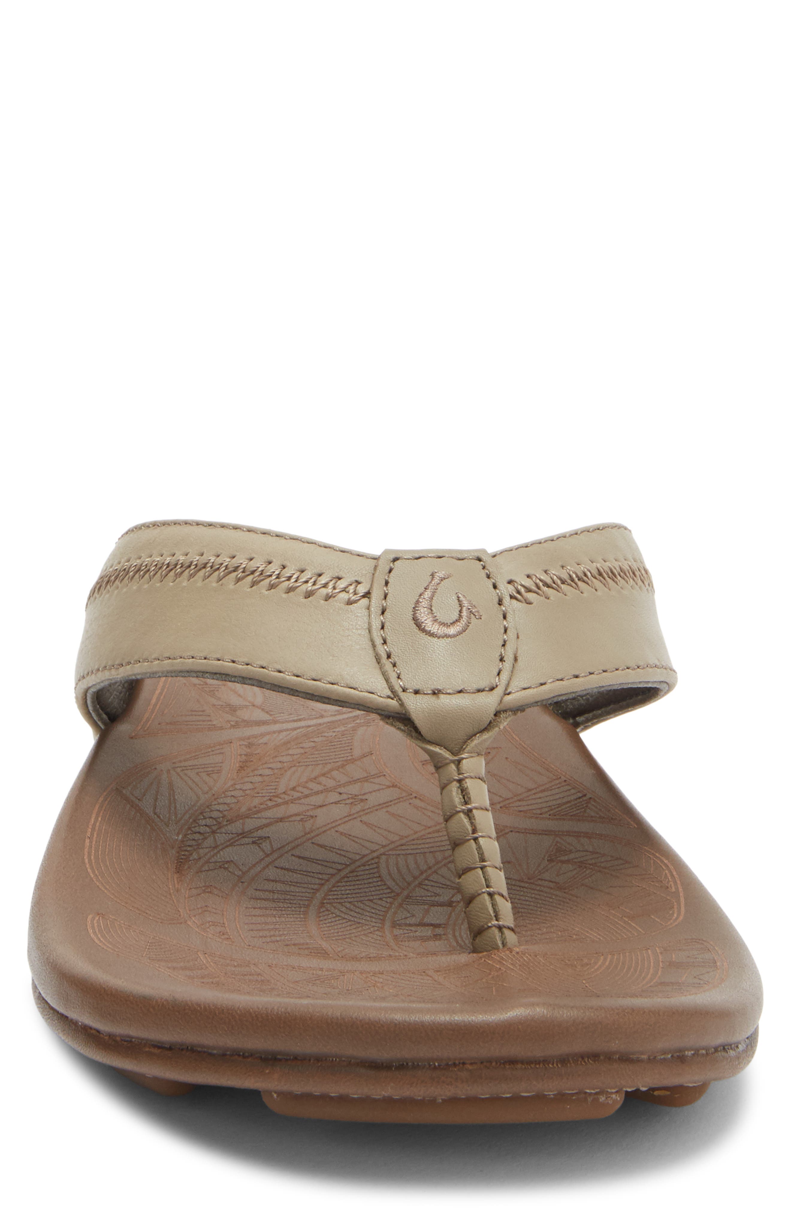 Hiapo Flip Flop, Alternate, color, CLAY / MUSTANG