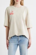 Junk Food 8 Ball Cherries Oversize Cotton Graphic T-Shirt