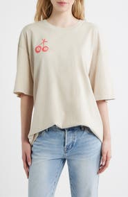 Junk Food 8 Ball Cherries Oversize Cotton Graphic T-Shirt