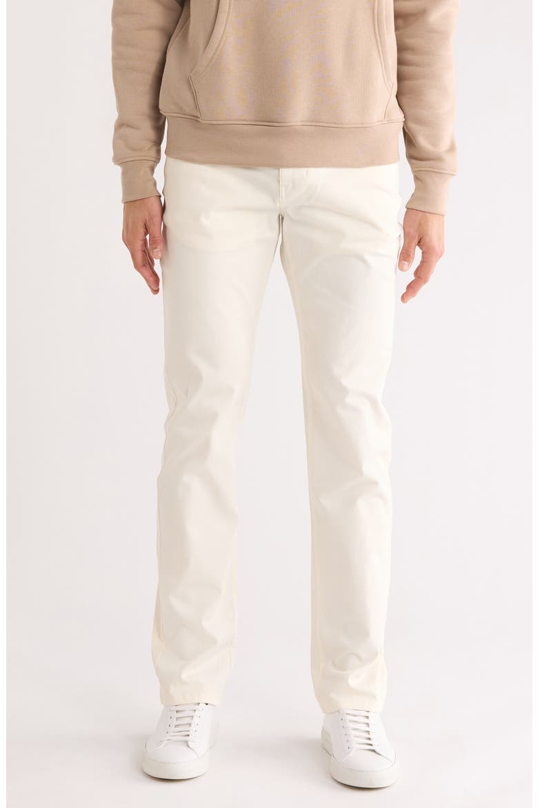 Stretch Cotton Blend 5-Pocket Pants, Main, color, ECRU
