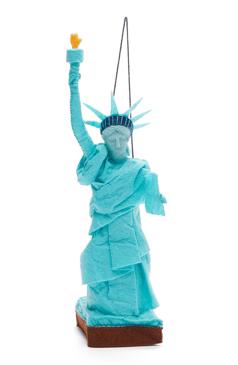 Silk Road Bazaar Handmade Statue of Liberty Felted Wool Ornament, Main, color, 